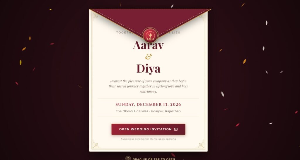Kalyanam – Luxury Indian Wedding Invitation