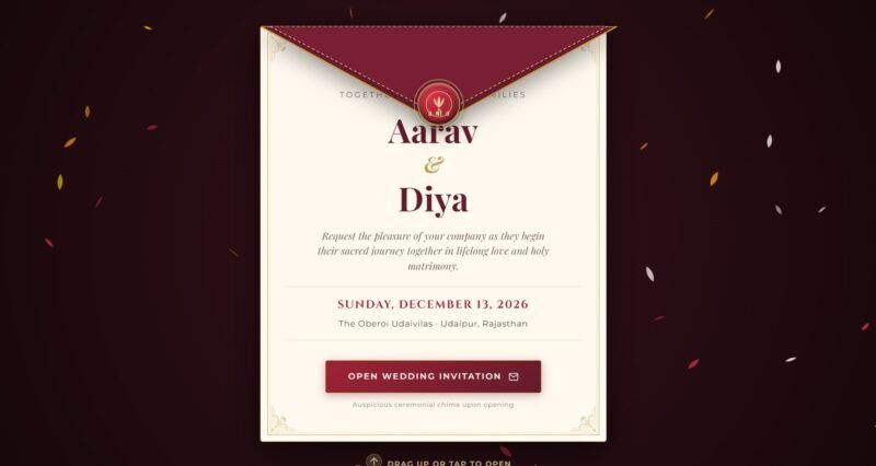 Kalyanam – Luxury Indian Wedding Invitation