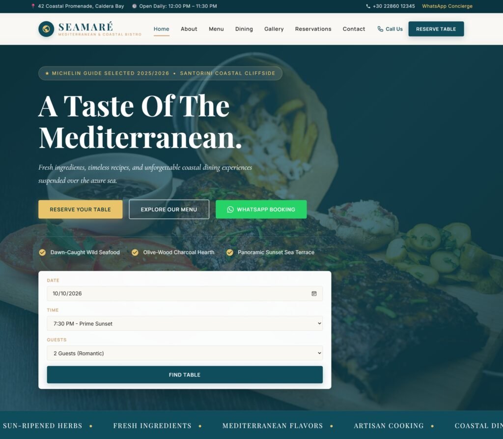 Aura – Mediterranean & Coastal Bistro